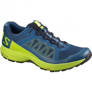 Chaussure Trail Running Salomon XA ELEVATE Homme Bleu Vert | KYCFD-0471