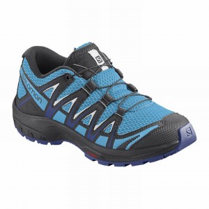 Chaussure Trail Running Salomon XA PRO 3D J Enfant Bleu Blanche | FOSXU-2857