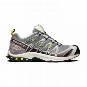 Chaussure Trail Running Salomon XA PRO 3D Homme Argent Vert Clair | UJZTK-0182