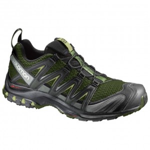 Chaussure Trail Running Salomon XA PRO 3D Homme Vert Olive Argent | XJHBM-4591