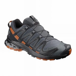 Chaussure Trail Running Salomon XA PRO 3D V8 GORE-TEX Homme Bleu Foncé Noir | YFAMJ-5064