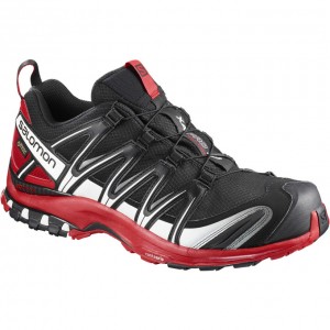 Chaussure Trail Running Salomon XA PRO 3D GTX Homme Noir Rouge | PEOFX-6154