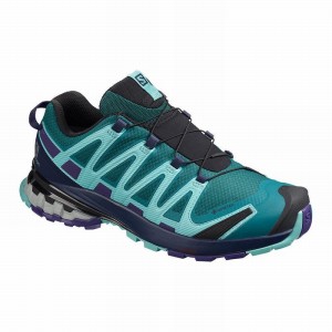 Chaussure Trail Running Salomon XA PRO 3D V8 GORE-TEX Femme Bleu | FMPBA-4239