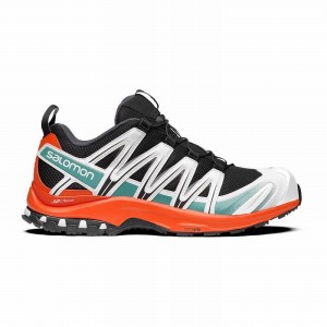 Chaussure Trail Running Salomon XA PRO 3D Femme Noir Rouge Orange | JTKAU-1486