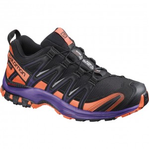 Chaussure Trail Running Salomon XA PRO 3D GTX LTD W Femme Noir Orange | UODAG-9840