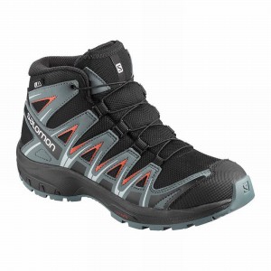 Chaussure Trail Running Salomon XA PRO 3D MID CSWP J Enfant Noir Rose | FZNWG-0275