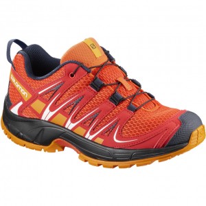 Chaussure Trail Running Salomon XA PRO 3D K Enfant Orange | QTUPX-6908