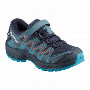 Chaussure Trail Running Salomon XA PRO 3D CSWP K Enfant Bleu Marine Bleu | WRKME-8067