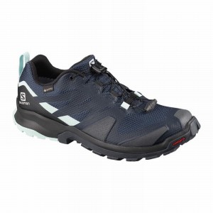 Chaussure Trail Running Salomon XA ROGG GTX W Femme Bleu Marine Noir | JSFXO-1635