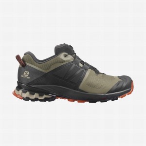 Chaussure Trail Running Salomon XA WILD Homme Vert Olive Noir | KRXWL-6190