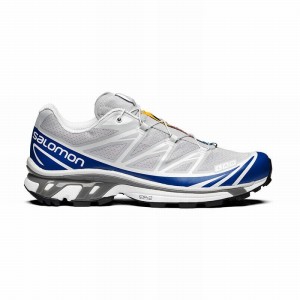 Chaussure Trail Running Salomon XT-6 Homme Bleu Blanche | DQJZS-4739