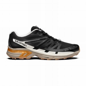 Chaussure Trail Running Salomon XT-WINGS 2 Homme Noir Doré | WIOXJ-7839