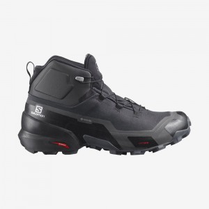 Chaussure de Randonnée Salomon CROSS HIKE MID GTX Homme Noir | NIJCR-4253