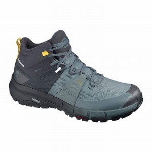 Chaussure de Randonnée Salomon ODYSSEY MID GTX Homme Bleu Foncé | FKUGM-1825