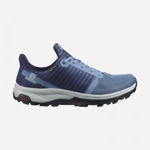 Chaussure de Randonnée Salomon OUTBOUND PRISM GORE-TEX Femme Bleu | EWIMV-9871