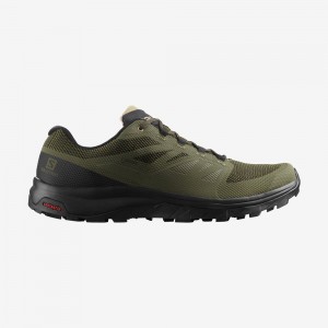 Chaussure de Randonnée Salomon OUTLINE GORE-TEX Homme Vert Olive Vert | YMVFN-2815