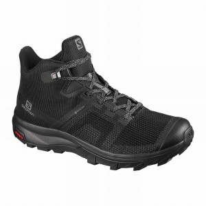 Chaussure de Randonnée Salomon OUTLINE PRISM MID GORE-TEX Femme Noir | BGSIK-6842