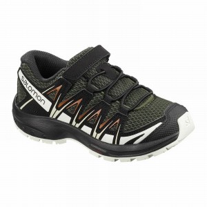 Chaussure de Randonnée Salomon XA PRO 3D K Enfant Vert Foncé Noir | URJKX-4690