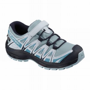 Chaussure de Randonnée Salomon XA PRO 3D CSWP K Enfant Grise Bleu | PIMFD-7361