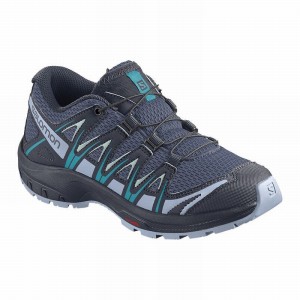 Chaussure de Randonnée Salomon XA PRO 3D J Enfant Bleu Indigo Bleu | NHDPB-9416