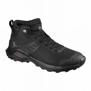 Chaussure de Randonnée Salomon X RAISE MID GORE-TEX Homme Noir | RFUJG-6094