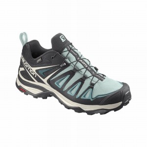 Chaussure de Randonnée Salomon X ULTRA 3 GORE-TEX Femme Turquoise | AGEHF-7205