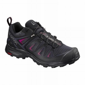 Chaussure de Randonnée Salomon X ULTRA 3 Femme Grise Foncé Noir | EUOYC-3176