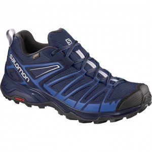 Chaussure de Randonnée Salomon X ULTRA 3 PRIME GTX Homme Bleu Marine Noir | STVJW-7659