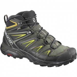 Chaussure de Randonnée Salomon X ULTRA 3 WIDE MID GTX Homme Noir | XJKQI-3928