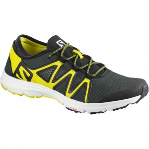 Chaussures D'eau Salomon CROSSAMPHIBIAN SWIFT Homme Noir Jaune | GHCET-0465