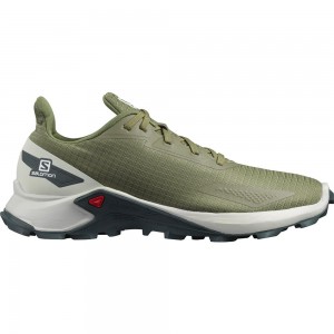 Chaussures Running Route Salomon ALPHACROSS BLAST Homme Vert Foncé | BJIQG-4973