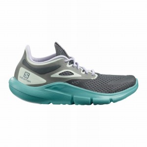 Chaussures Running Route Salomon PREDICT MOD Femme Vert Foncé Violette | VOPET-1457