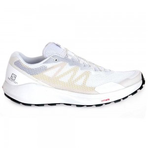 Chaussures Running Route Salomon SENSE RIDE 3 Homme Blanche | YUIQP-9521