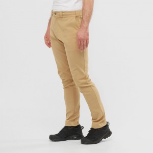 Pantalon Salomon OUTLIFE CHINO M Homme Kaki | JHKZT-5794