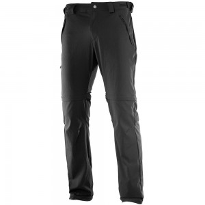 Pantalon Salomon WAYFARER STRAIGHT ZIP M Homme Noir | PWDOC-0743