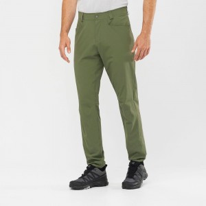 Pantalon Salomon WAYFARER TAPERED Homme Vert Olive | FOSJN-8025