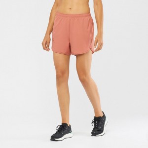 Short Salomon AGILE Femme Corail | HGCZU-8215