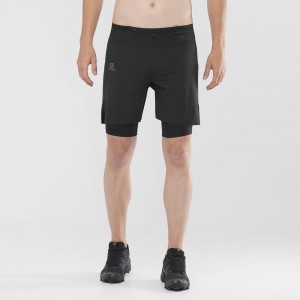 Short Salomon EXO MOTION TW.SKIN SHRT M Homme Noir | KXGCF-1583