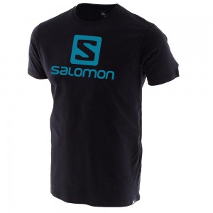 T Shirts Salomon ACHIEVE SS B Enfant Noir | DJXNM-6208