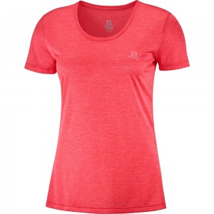 T Shirts Salomon AGILE SS W Femme Orangered | ZIYNO-8305