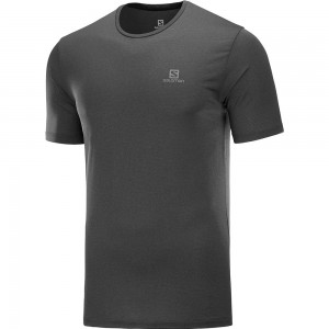 T Shirts Salomon AGILE TRAINING M Homme Noir | AJUOK-0872