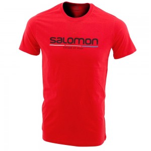 T Shirts Salomon NEW RACE SS M Homme Rouge | ADJYC-6798