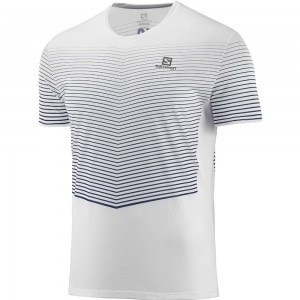 T Shirts Salomon SENSE M Homme Blanche | KXIMA-0684