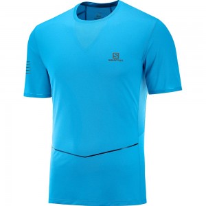 T Shirts Salomon SENSE ULTRA M Homme Bleu | JGREZ-8514