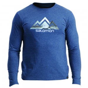 T Shirts Salomon TIP TOE LS M Homme Noir | XPKYU-4786