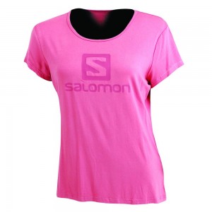 T Shirts Salomon WARRIOR SS TE W Femme Fushia | FBTZS-2495