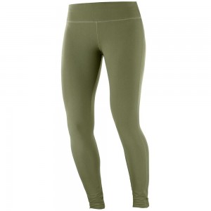 Tights Salomon COMET WARM W Femme Vert Olive | PLHOA-1873