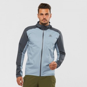 Vestes Salomon BONATTI 2.5L Waterproof Homme Bleu | UYGCW-3508