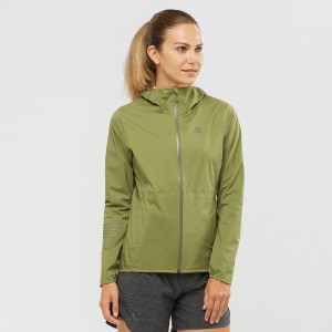 Vestes Salomon BONATTI WATERPROOF Femme Vert Olive Vert | QINWM-8726