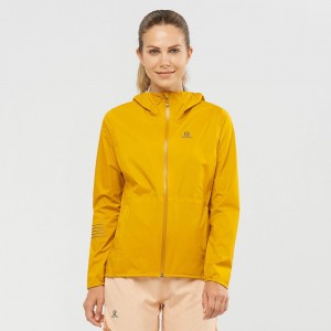 Vestes Salomon BONATTI WATERPROOF Femme Jaune | MFSJX-9710